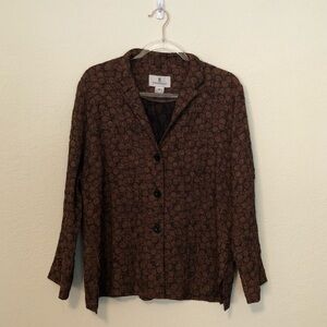 Emmelle Blazer Jacket Textured Bronze Medium